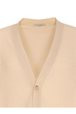 Cardigan in maglia beige PAOLO PECORA | A036F3001342